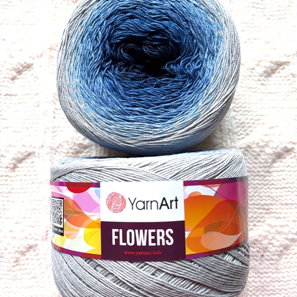1 cake x 250g YarnArt Flowers Yarn Cake - Colour 271 : Cotton Blend