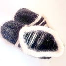Hand knitted 100% wool slippers or bed socks 