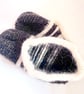 Hand knitted 100% wool slippers or bed socks 