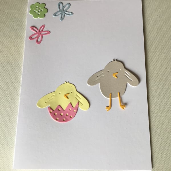 Easter card. New baby card. Handmade card.  CC691