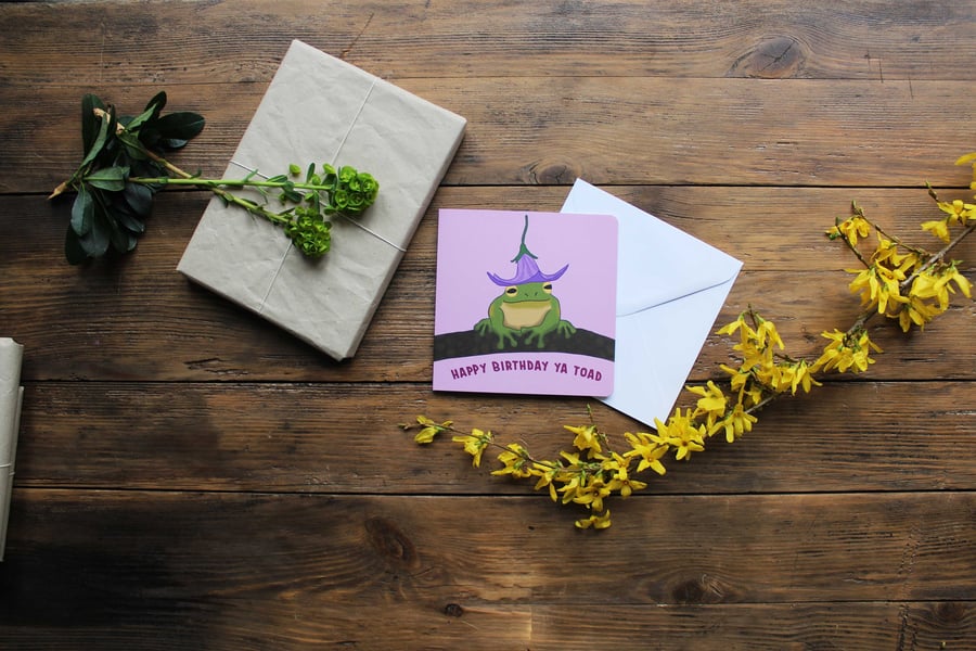 Frog Birthday Card