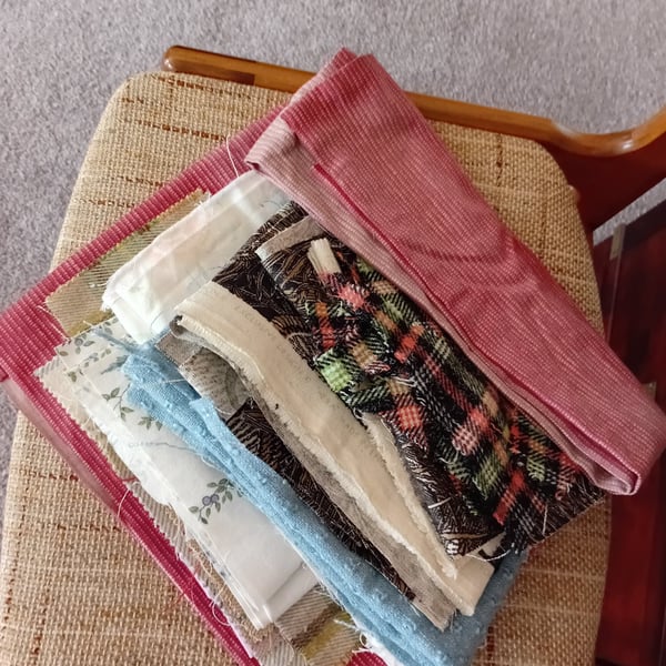 Miscellaneous fabric offcuts for Sharon