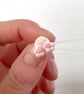 Rabbit tail stud earrings - Image 6