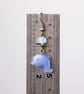 Dolphin Earrings - Blue dolphin dangle earrings with blue and bronze beads. - Image 3