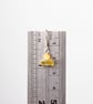 Yellow bead sterling silver small drop earrings - Image 3