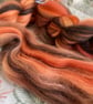 Red Squirrel - 100g Blended, Combed Wool Tops for Spinning or Felting