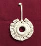 Boho macrame Christmas decoration set- grey trim - Image 4