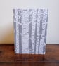 Birch Tree with Carved Love Heart - Anniversary Greeting Card - Eco-friendly 