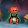 Sale Tiny Pumpkin-head Gnome 'Harry' OOAK Sculpt by Ann Galvin
