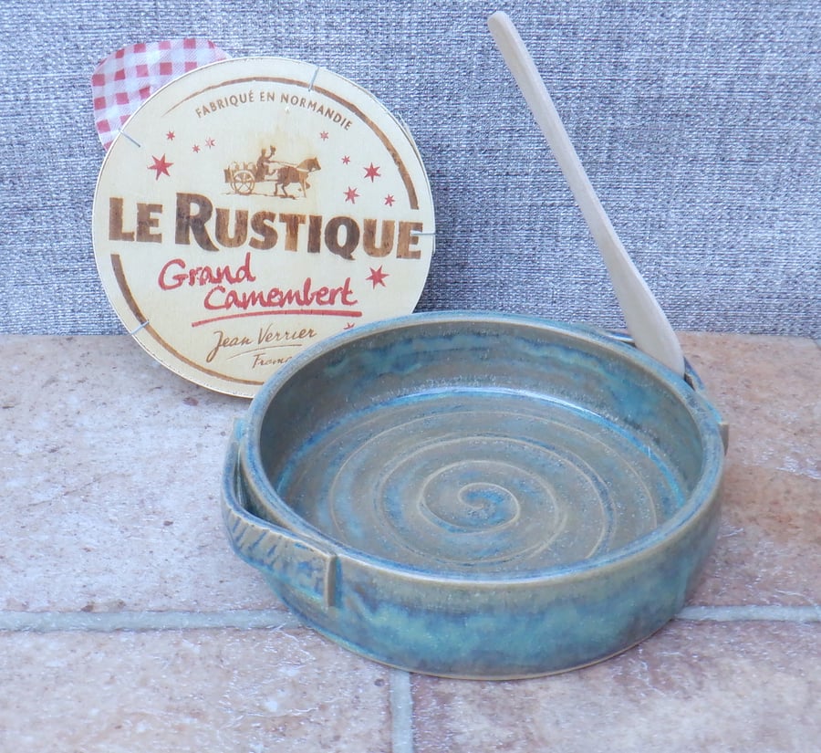 Camembert or brie baking serving dish casserole ovenproof hand thrown stoneware