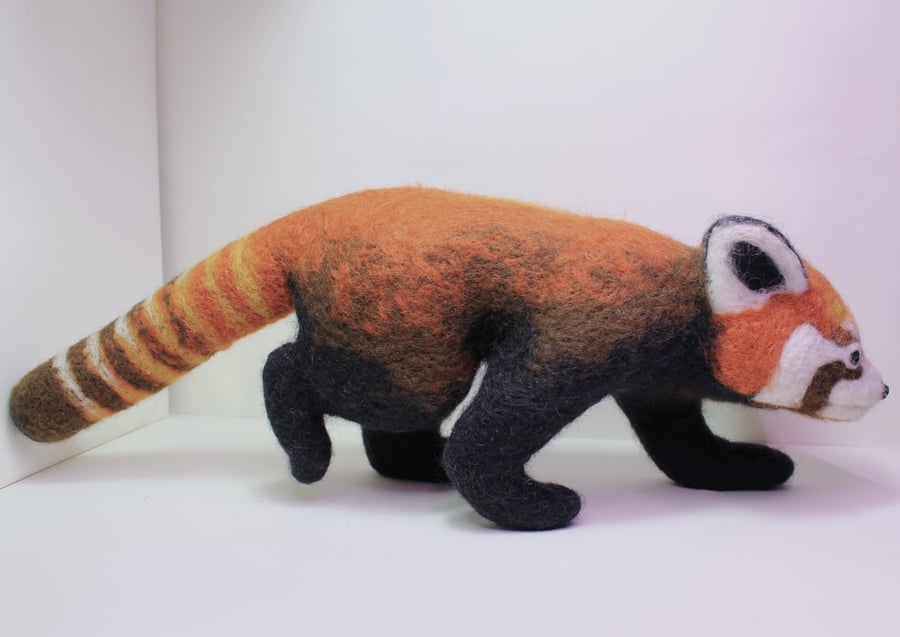 Felted Red Panda