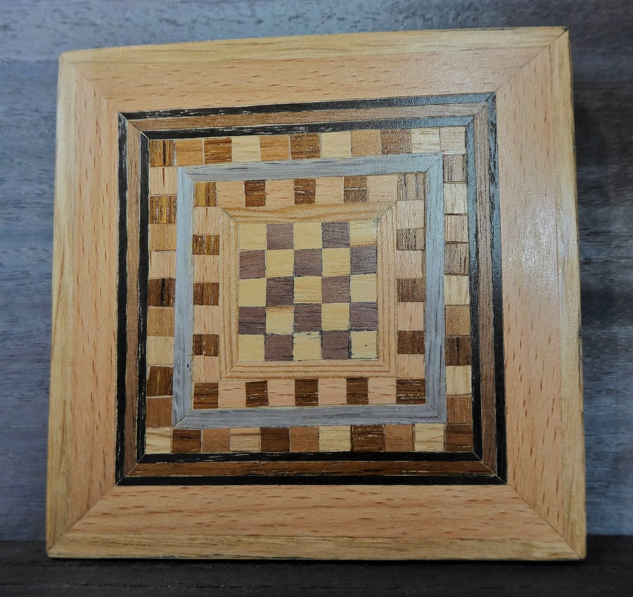 wood veneer coaster