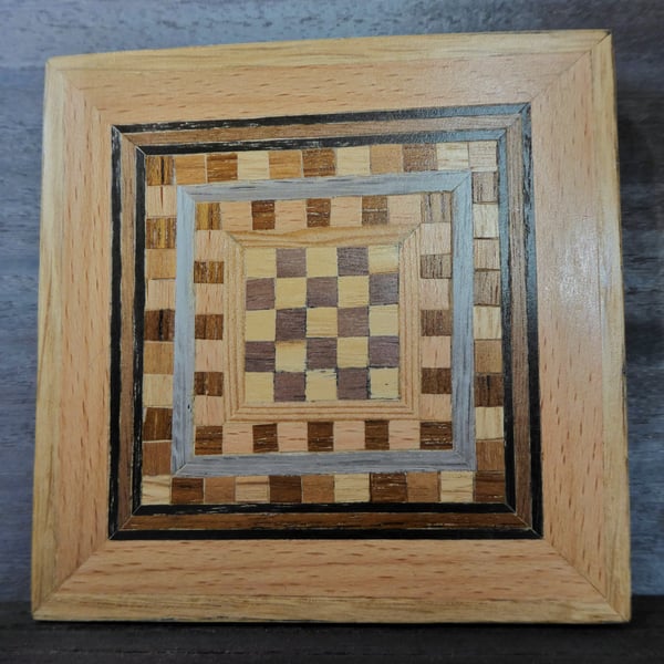 wood veneer coaster