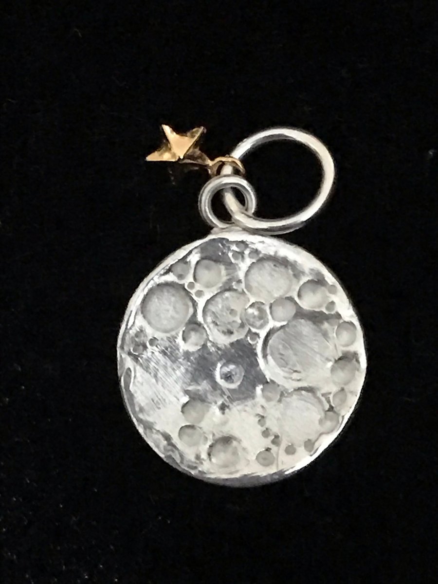 Silver moon pendant 