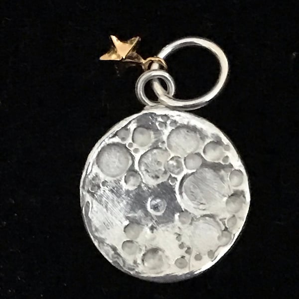 Silver moon pendant 