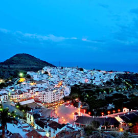 Frigiliana Andalusia Costa Del Sol Spain 18"x12" Print