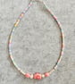 Pretty Pastel beaded necklace 