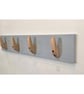 Bespoke Hand-Carved Coat Hook Rack Reclaimed Maple - Folksy