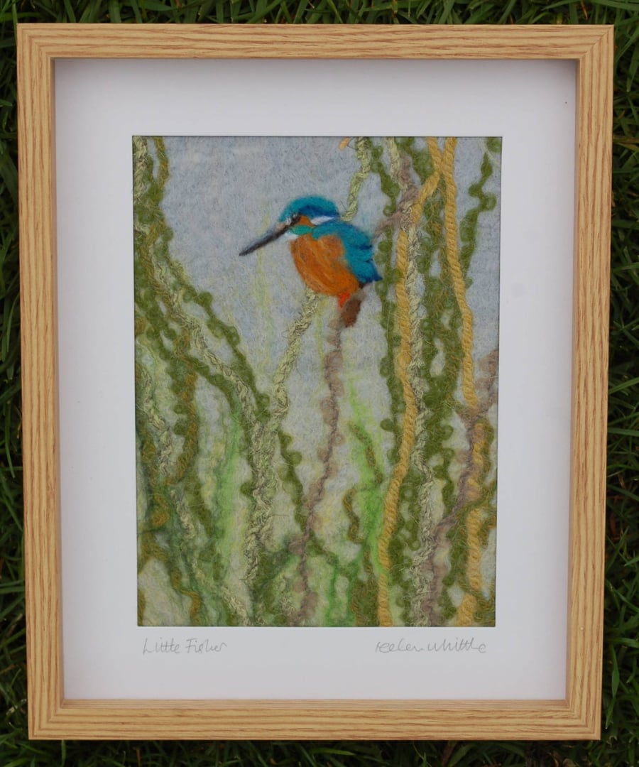 Little Fisher - original felted art