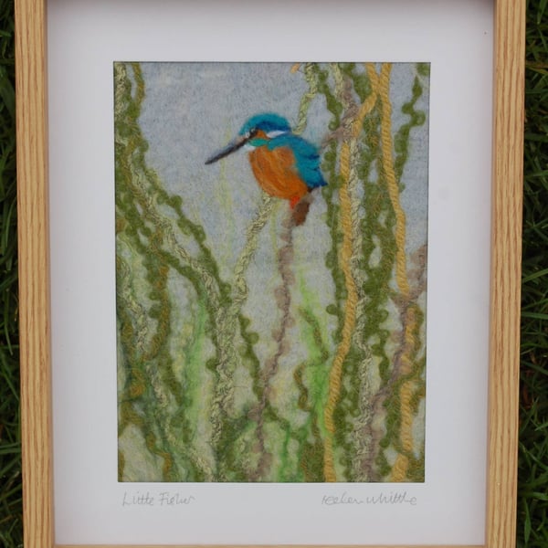 Little Fisher - original felted art