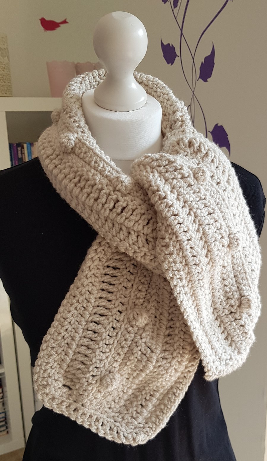 Crochet Bobble Scarf