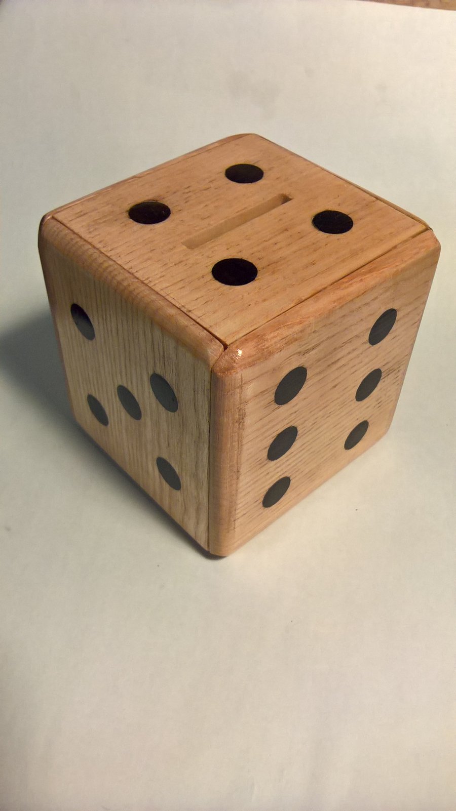 Money Box, Ash with Ebony dots