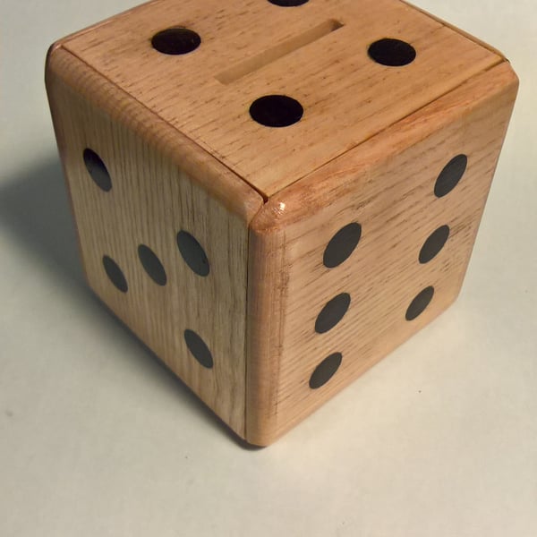 Money Box, Ash with Ebony dots