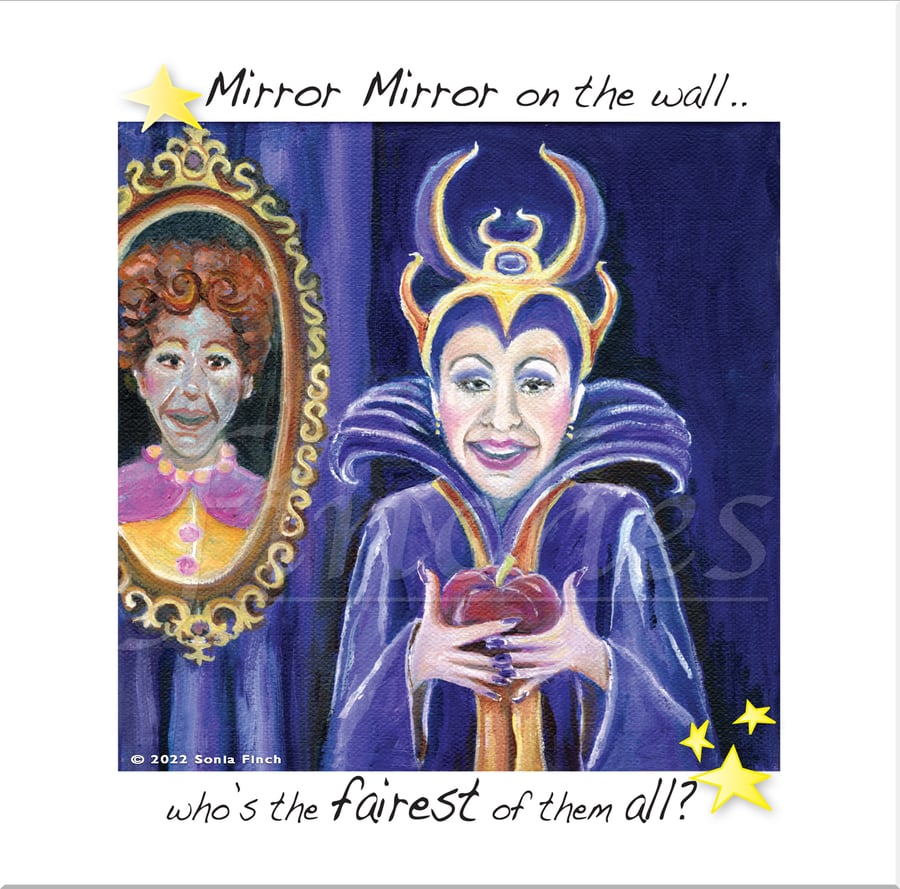 Mirror Mirror! - Pantomime Christmas, Greeting & Thank you Card