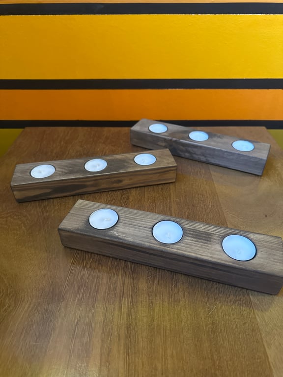 Rustic tea light holder 