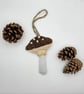Bead embroidered mushroom decoration - Image 2