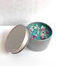 Soy Wax Candle in a Tin with Confetti-Style Decoration - Sea Salt Scent - Image 5