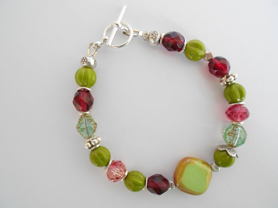 Czech Glass and Hilltribe Silver