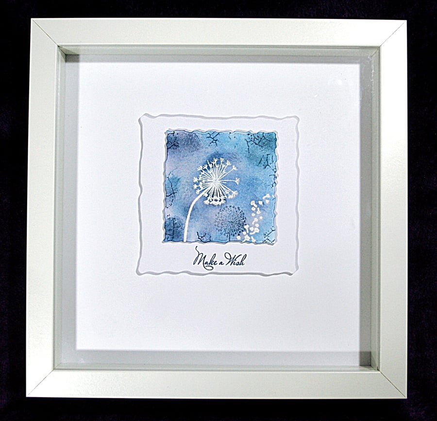 Make a Wish Frame - Handcrafted Framed Artwork - dr17-0070