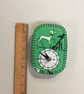 Retro dog fabric ‘smallest’ clock- terrier - Image 3