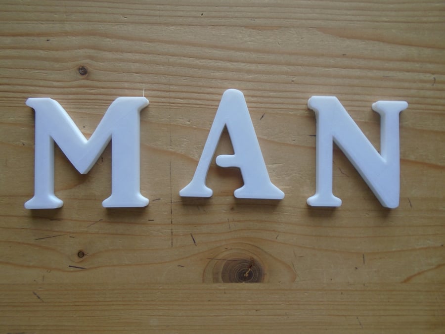 Man Shed Self Adhesive letters 