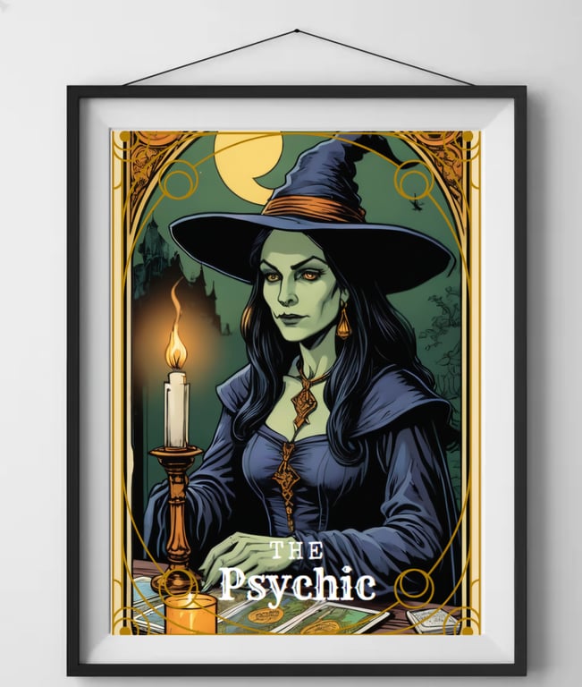 The Psychic Style Tarot Card Wall Art Print