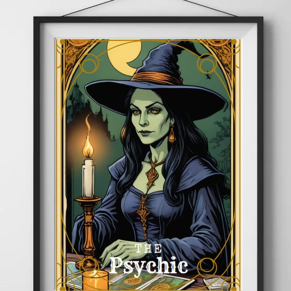 The Psychic Style Tarot Card Wall Art Print