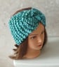 HAND KNIT Ladies Azure Seas Headband