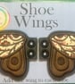 Moth, Embroidered shoe,boot wings. - Image 1