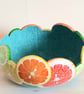 Decorative Citrus Slice Gourd Bowl - Image 3