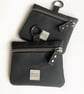 Black Waterproof Dog Treat Bag Pouch for Dog lovers with gunmetal hardware - Image 5