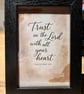 Bible Verse Frame - trust in the Lord