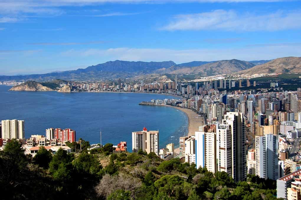 Benidorm Cityscape Skyline Spain Photograph Print