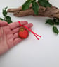 Fused Glass Robin with Red Ribbon - Image 5