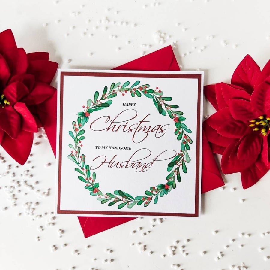 Husband Christmas card