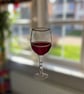 Everlasting Red Wine suncatcher in stained glass - Image 5