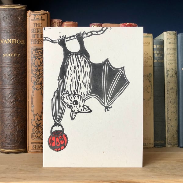 Trick or Treat Bat Card