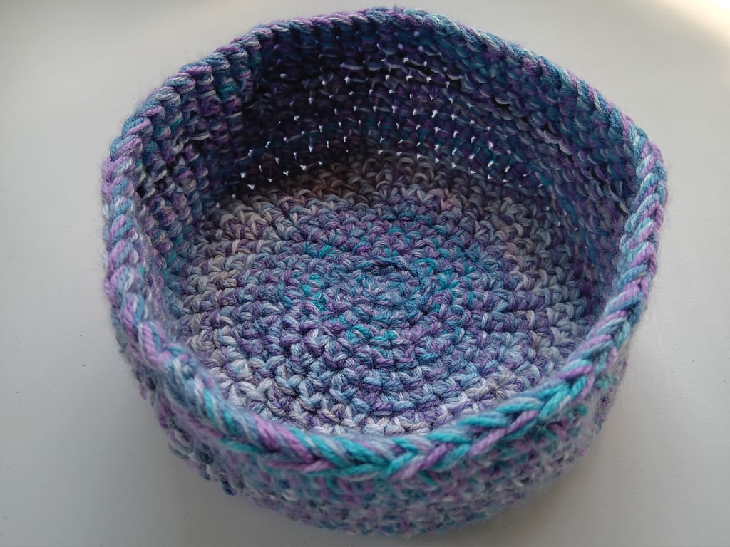Crochet Basket (Blue Lagoon) - so practical!