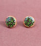 Hand Crafted Ear Studs - Modern Chic - Sterling Silver Pins - Image 2