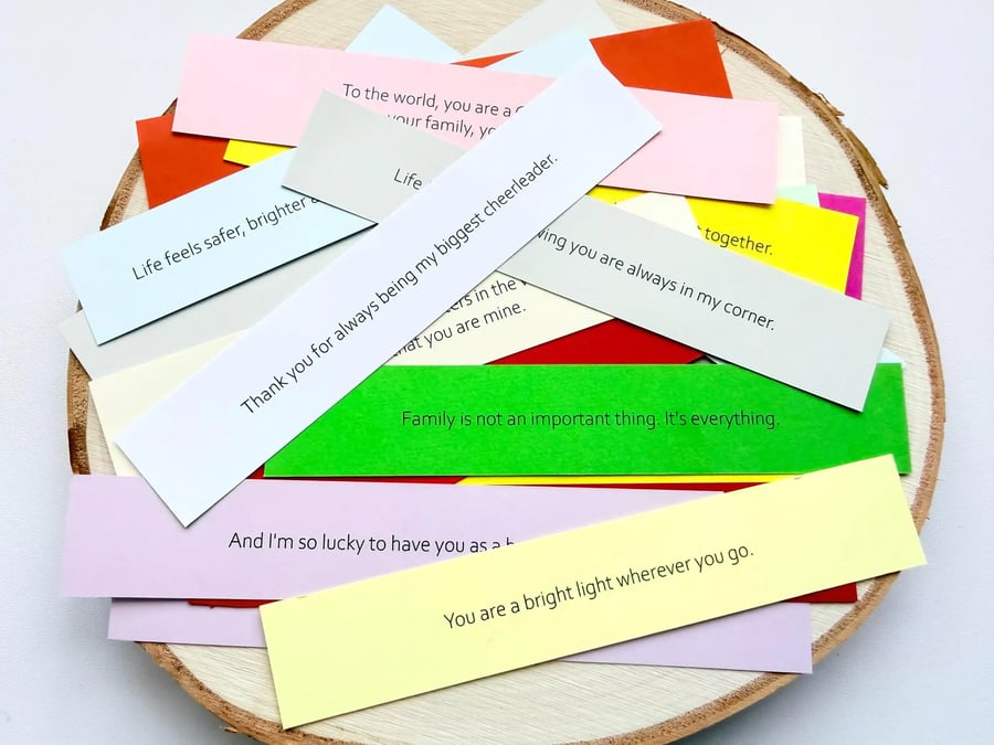 Make Your Own DIY Quote Jar Kit Gift, 50 Quotes, 22 choices, Thoughtful Support